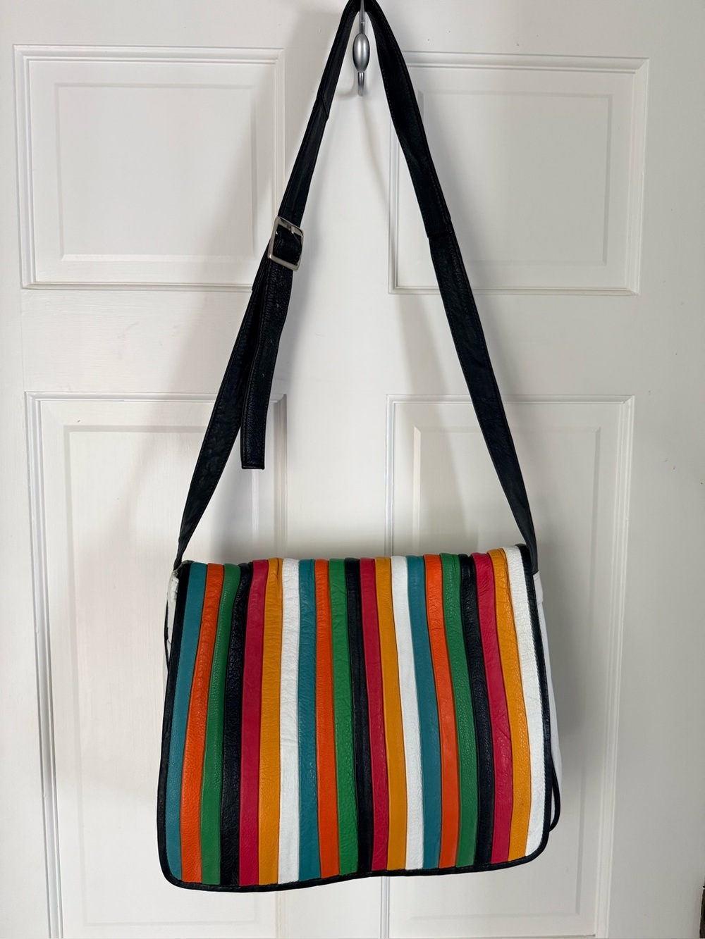 Kenneth Cole Multicolor Vertical Stripe Bag